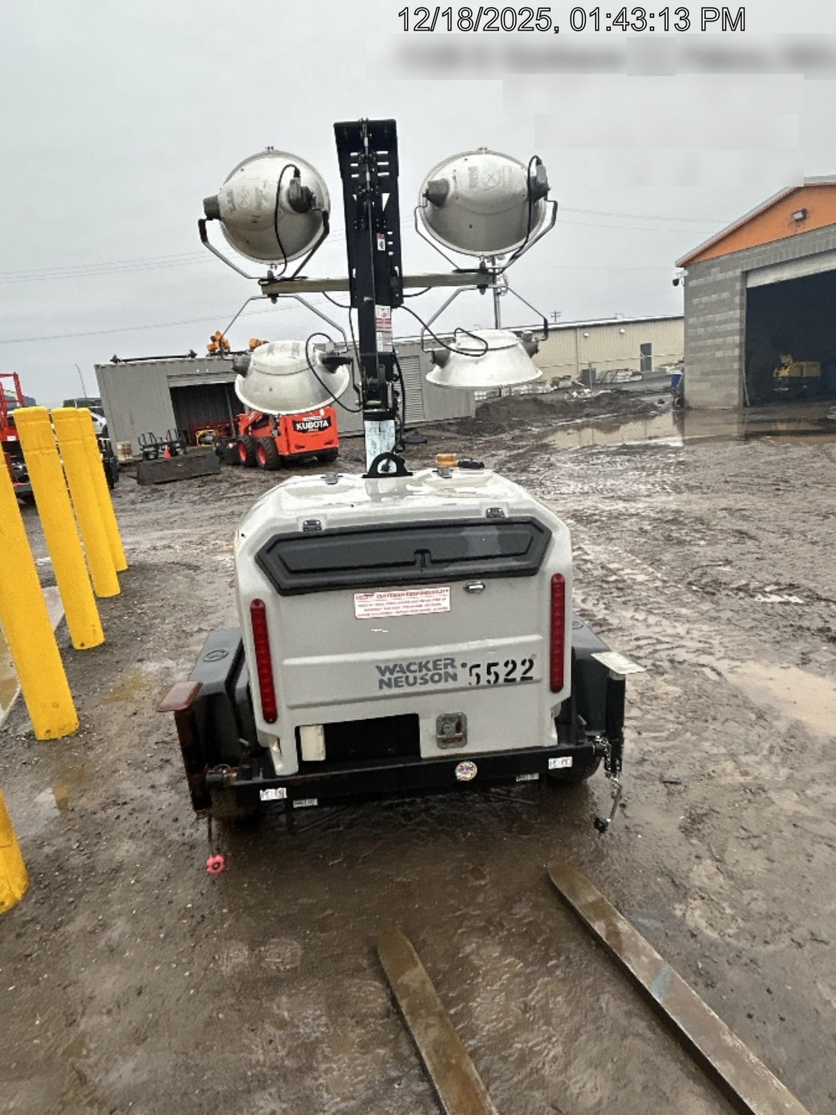 2017 Wacker Neuson LTV6L-MH Wacker Neuson 6 kW Towable Light Generator