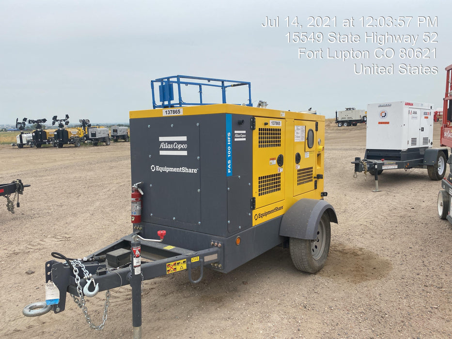2021 ATLAS COPCO PAS 100 HF CS Enclosed
