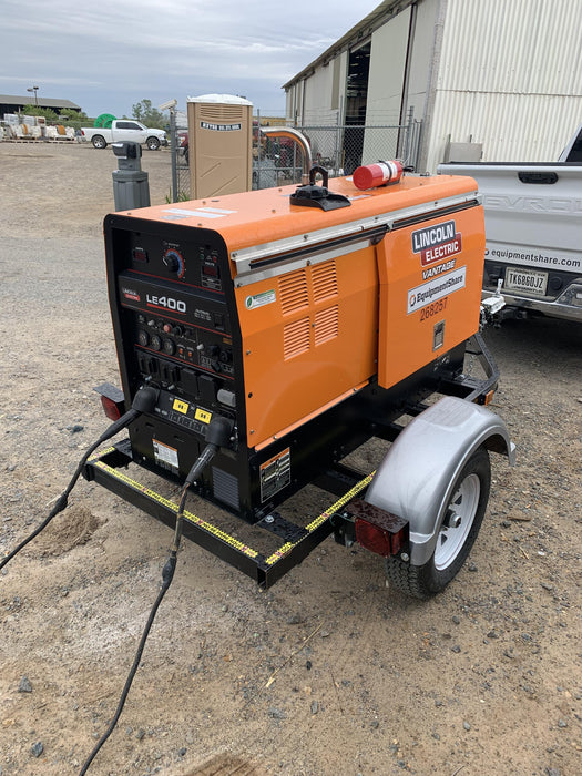 2022 Lincoln Electric LE400 Kubota V1505, Trlr, Cable Rack, Light Kit, ES Decals, T3