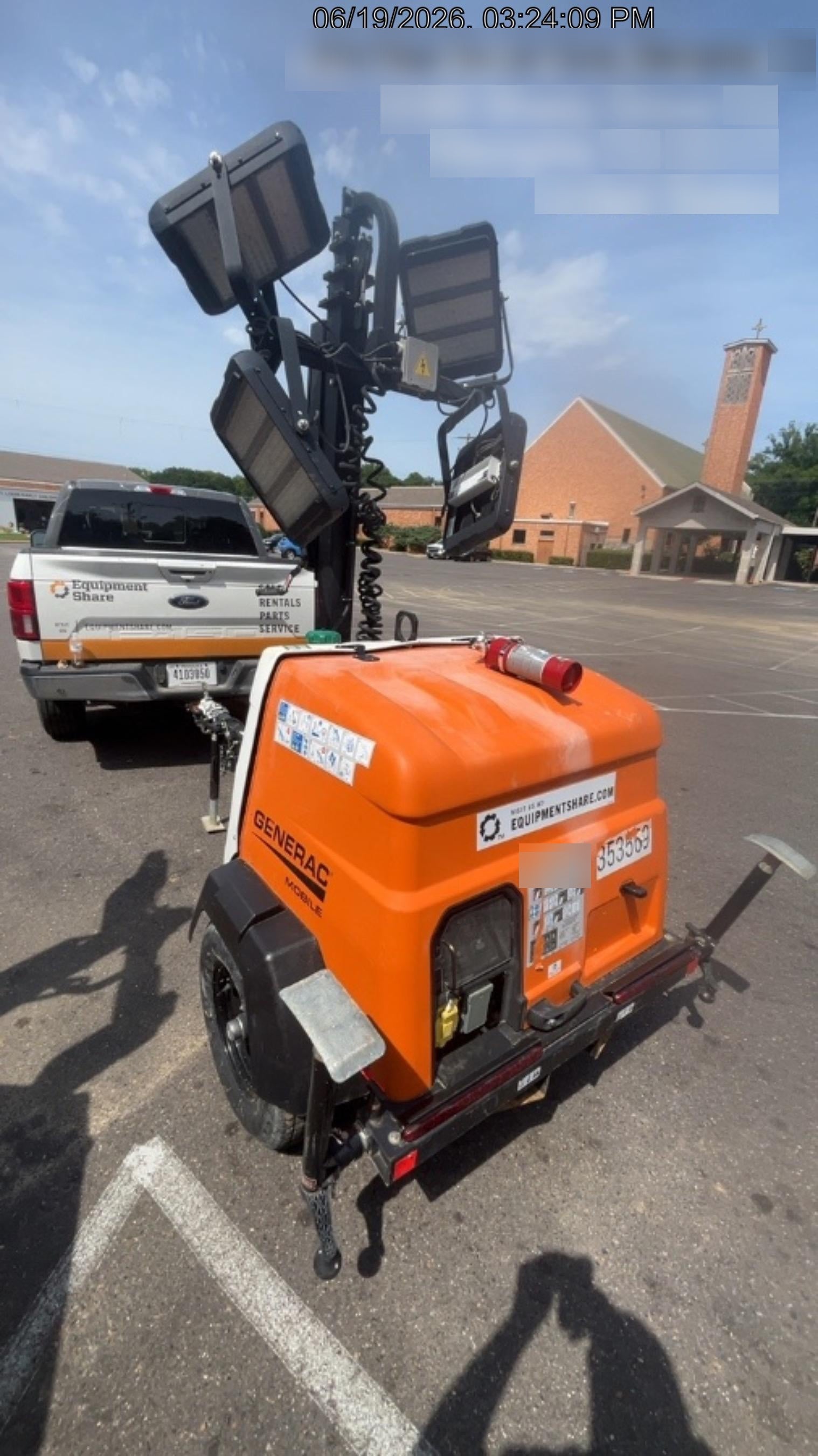 2023 Generac MLT2 Diesel, Flex Switch 120V Input, Powerzone Controller, (4) 320W LED Lights, 4kW Generator, 39.9 Gal Fuel Tank, 2" Ball, T3