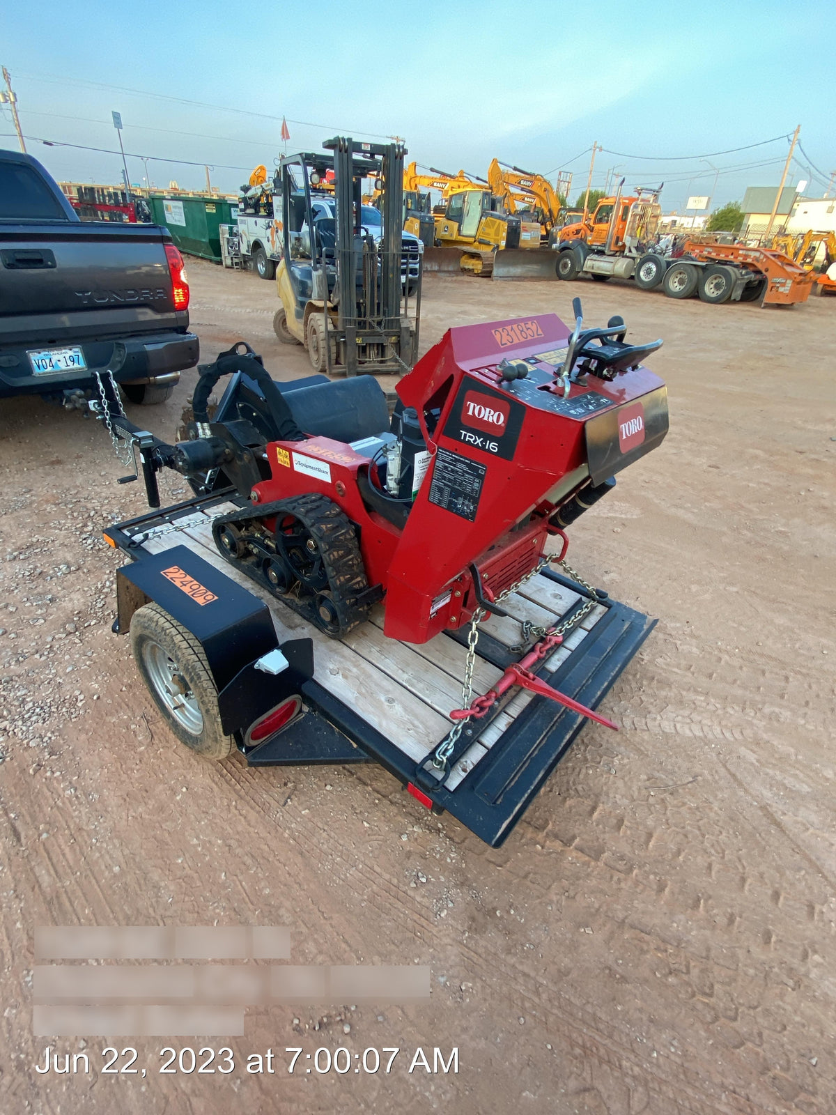 2022 TORO TRX-16