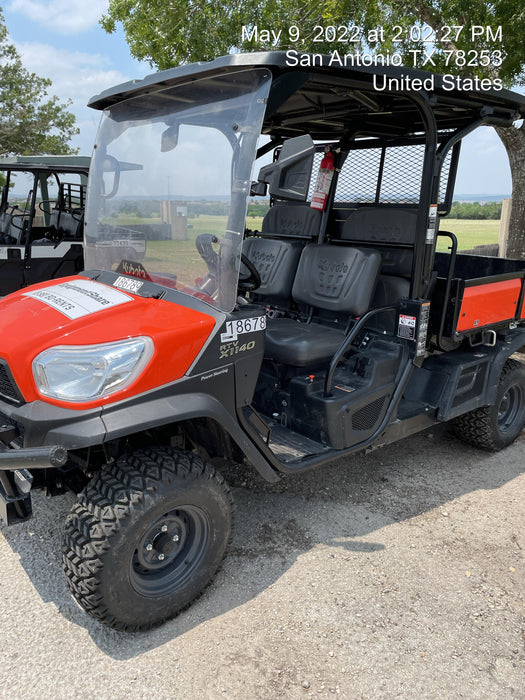 Kubota RTV-X1140W-H Plastic Canopy, Windshield Acrylic Clear, LED Strobe Light, Wire Harness Kit, Back up Alarm