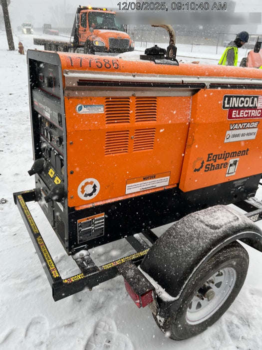 2021 Lincoln Electric Vantage 322 Vantage 322 Ready Pak 3 w/ Decals, ORANGE (includes trailer, cable rack, fender light kit) NO Telematics