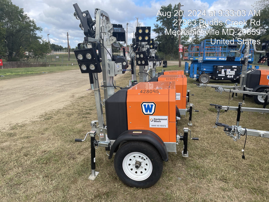 2024 Wanco WLTT-4MM4K Diesel, Deep Sea Controller, Shore Power Plug, Auto Start, (4) 350W LED Floodlights, 4kW Generator, 60 Gal Fuel Tank, 2" Ball, T3