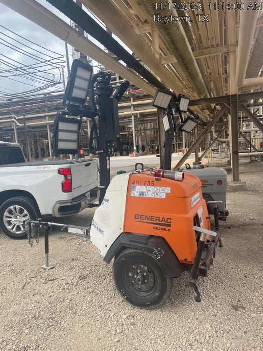 2025 Generac MLTS-4 Diesel, Mitsubishi L2E, 7.1 hp @1800 rpm, Flex Switch 120V Input, Powerzone Controller, (4) 320W LED Lights, 4kW Generator, 39.9 Gal Fuel Tank, 2" Ball, ES Decals