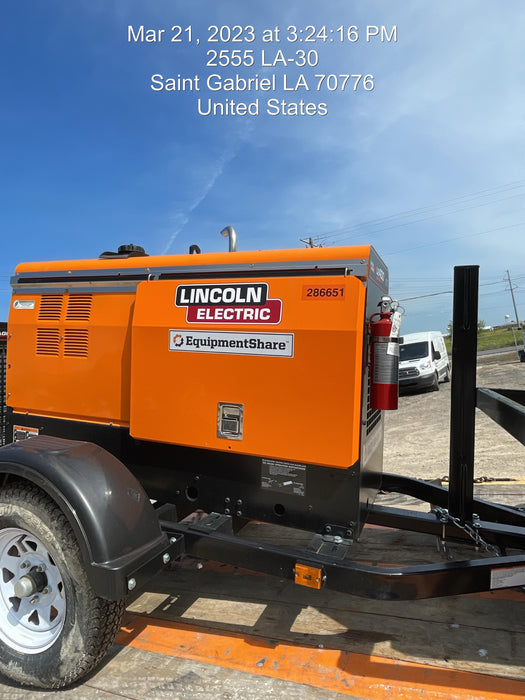 2022 Lincoln Electric LE400 Kubota V1505, Trlr, Cable Rack, Light Kit, ES Decals, T3