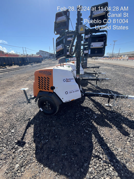 2023 Generac MLT2 Diesel, Flex Switch 120V Input, Powerzone Controller, 
(4) 320W LED Lights, 4kW Generator, 39.9 Gal Fuel Tank, 2" Ball, T3