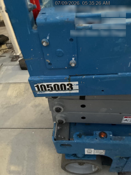 2020 Genie GS-1930 Solid Non Marking Tires, Beacon, Folding rails with half height swing gate, 800W Inverter