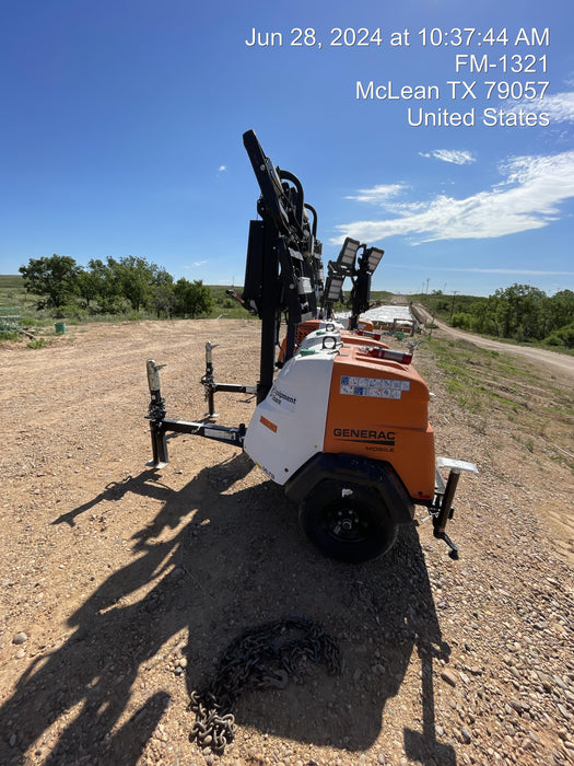 2024 Generac MLT2 Diesel, Flex Switch 120V Input, Powerzone Controller, 
(4) 320W LED Lights, 4kW Generator, 39.9 Gal Fuel Tank, 2" Ball, T3