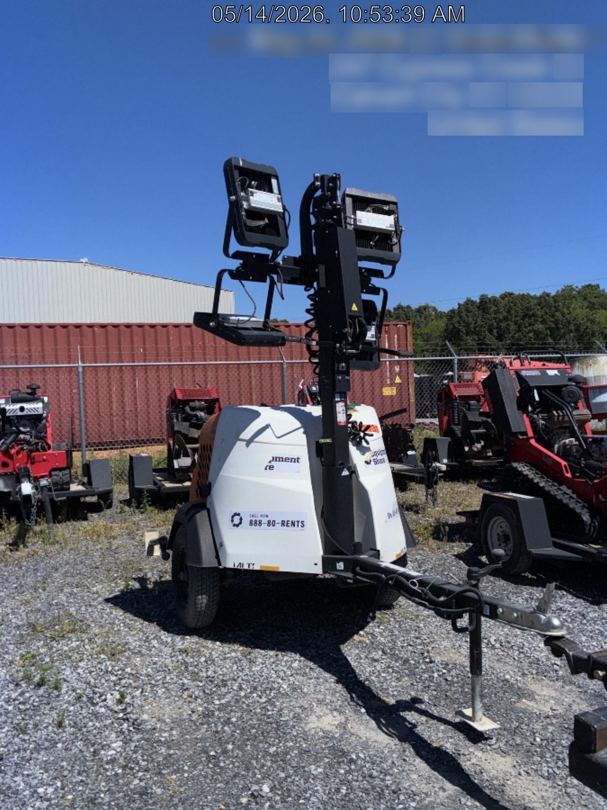 2023 Generac MLT2 Diesel, Flex Switch 120V Input, Powerzone Controller, 
(4) 320W LED Lights, 4kW Generator, 39.9 Gal Fuel Tank, 2" Ball, T3