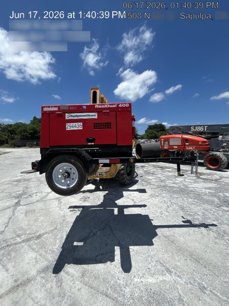 2023 Shindaiwa DGW400MDL Kubota D902 Engine, 23 HP, Dual Op Welder, Wire, Arc, Droop Stick, Tig, and CC Stick Functionality, Simulphase, 3 Phase and 1 Phase Gen Output, Single Axle NB Trlr, Slr Trckl Chrg 12V 12W, Fire Ext
