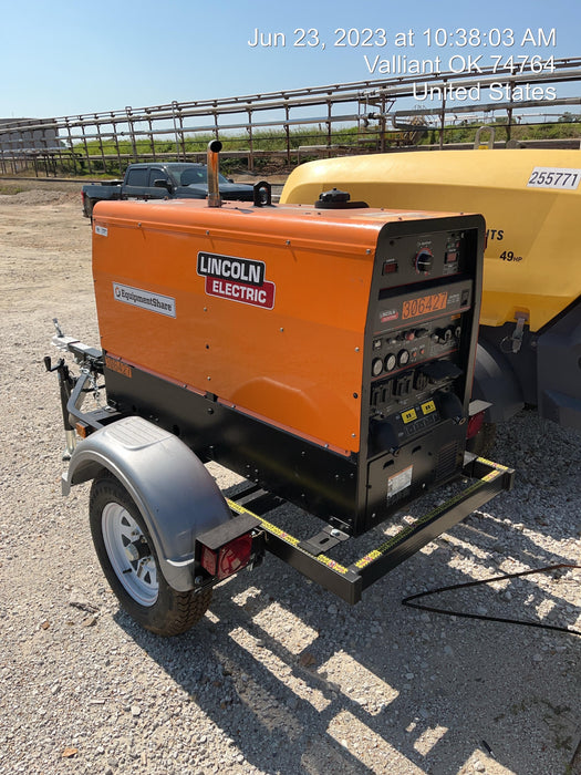 2023 Lincoln Electric LE400 Kubota V1505, Trlr, Cable Rack, Light Kit, ES Decals, T3