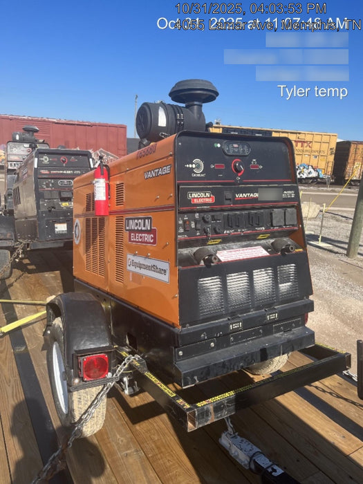 2021 Lincoln Electric Vantage 549X Ready Pak 3, ORANGE (includes trailer, cable rack, fender light kit)