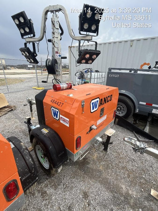 2024 Wanco WLTT-4MM4K Diesel, Mitsubishi L2E, 9.0HP @1800 rpm, Deep Sea Controller, Shore Power Plug, Auto Start, (4) 350W LED Floodlights, 4kW Generator, 60 Gal Fuel Tank, 2" Ball, T3