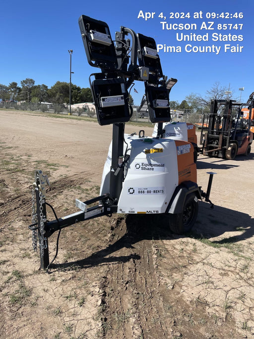 2024 Generac MLT2 Diesel, Flex Switch 120V Input, Powerzone Controller, 
(4) 320W LED Lights, 4kW Generator, 39.9 Gal Fuel Tank, 2" Ball, T3