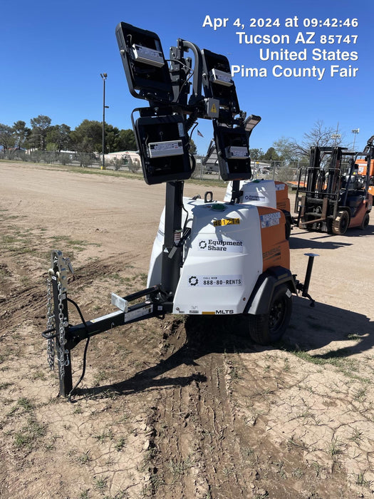 2024 Generac MLT2 Diesel, Flex Switch 120V Input, Powerzone Controller, 
(4) 320W LED Lights, 4kW Generator, 39.9 Gal Fuel Tank, 2" Ball, T3