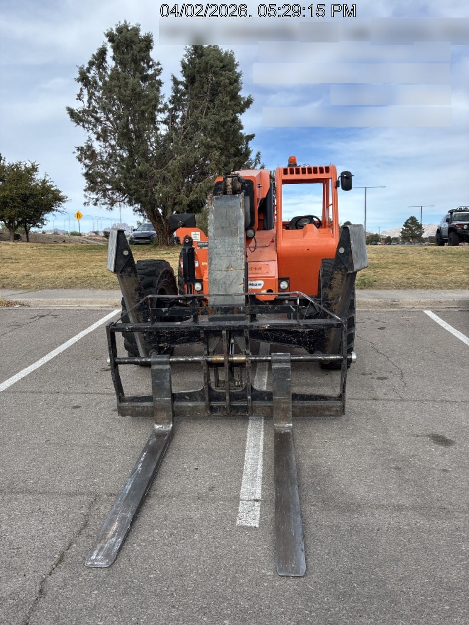 2018 Skytrak 10054 Skytrak 10054 10K Telehandler w/Open ROPS Solid Tires, LED Work Lights, Rotating Beacon, 60" Carriage/60" Forks