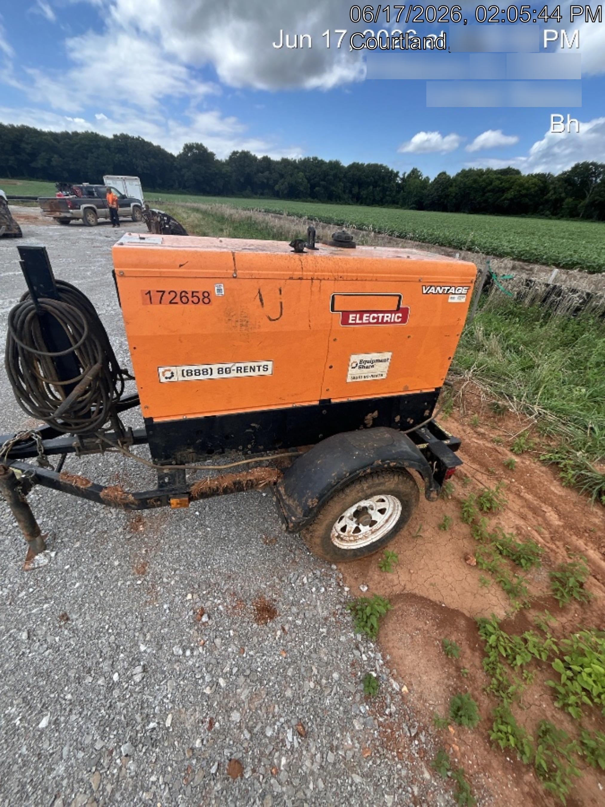 2021 Lincoln Electric Vantage 322 Vantage 322 Ready Pak 3 w/ Decals, ORANGE (includes trailer, cable rack, fender light kit) NO Telematics