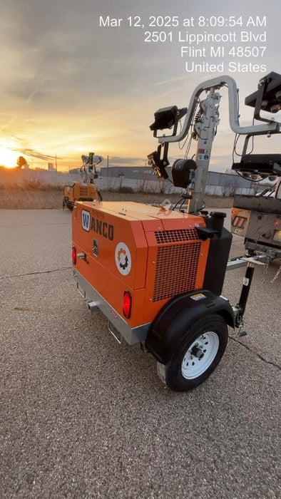 2024 Wanco WLTT-4MM4K Diesel, Deep Sea Controller, Shore Power Plug, Auto Start, (4) 350W LED Floodlights, 4kW Generator, 60 Gal Fuel Tank, 2" Ball, T3
