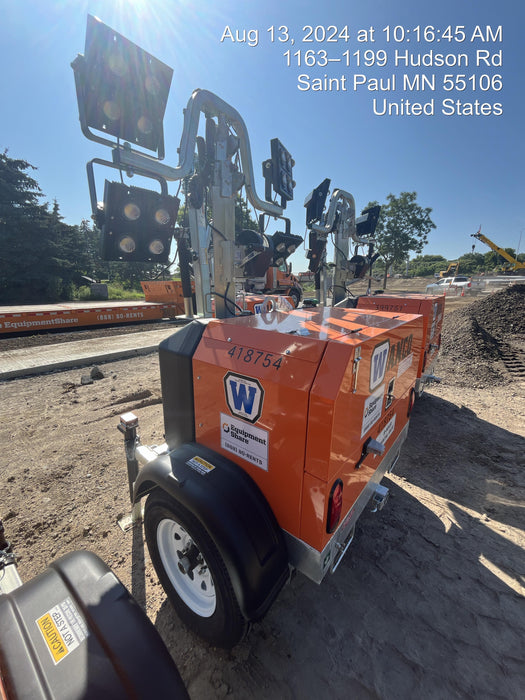 2024 Wanco WLTT-4MM4K Diesel, Deep Sea Controller, Shore Power Plug, Auto Start, (4) 350W LED Floodlights, 4kW Generator, 60 Gal Fuel Tank, 2" Ball, T3