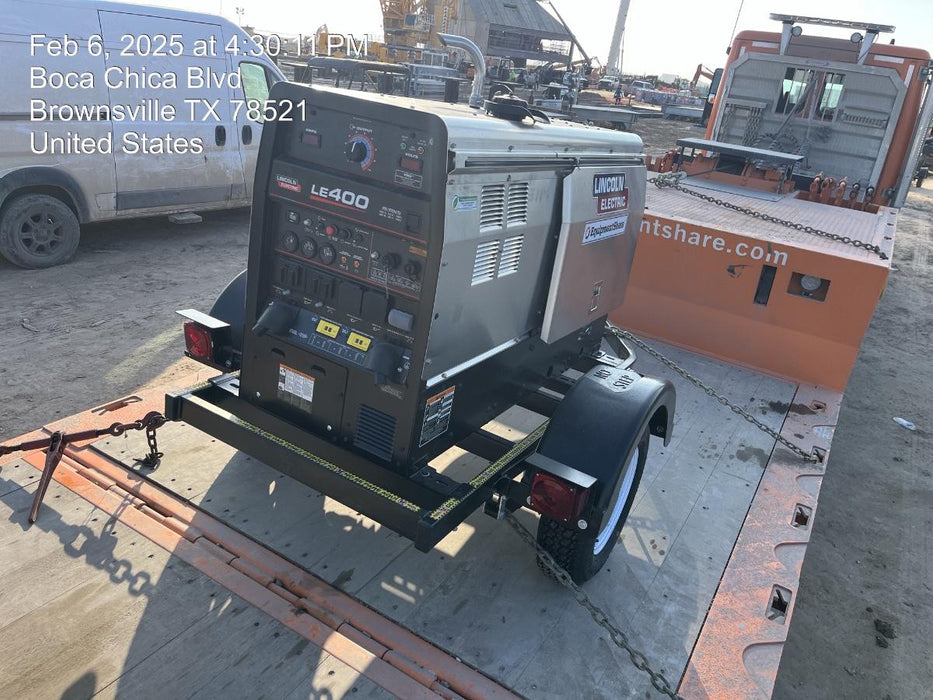 2025 Lincoln Electric LE400 Diesel, Kubota V1505, 22 HP, Trlr, Cable Rack, Light Kit, ES Decals, T3