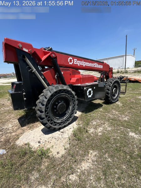 2019 Manitou MTA10055 Cab/Heat/Air, 120 HP, Solid Tires, Work Lights, Lift Hook, Auxiliary Hydraulics 66" Carriage and 60" Forks