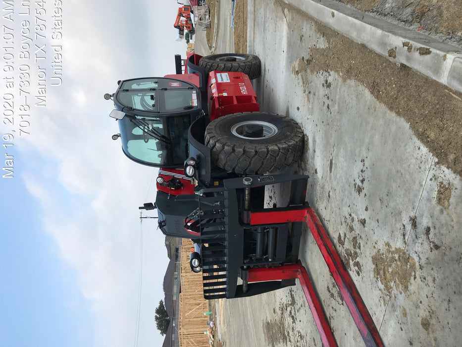 2019 Magni HTH 20.10 Two LED lights on cab - front, Four LED lights on cab - rear, Two LED lights on the boom, Camera on boom & back, Foam Filled Tires | Attachments: Forkcarriage 20 T with 96" forks & positioner w/Forkcarriage 20 T with 96" forks & positioner