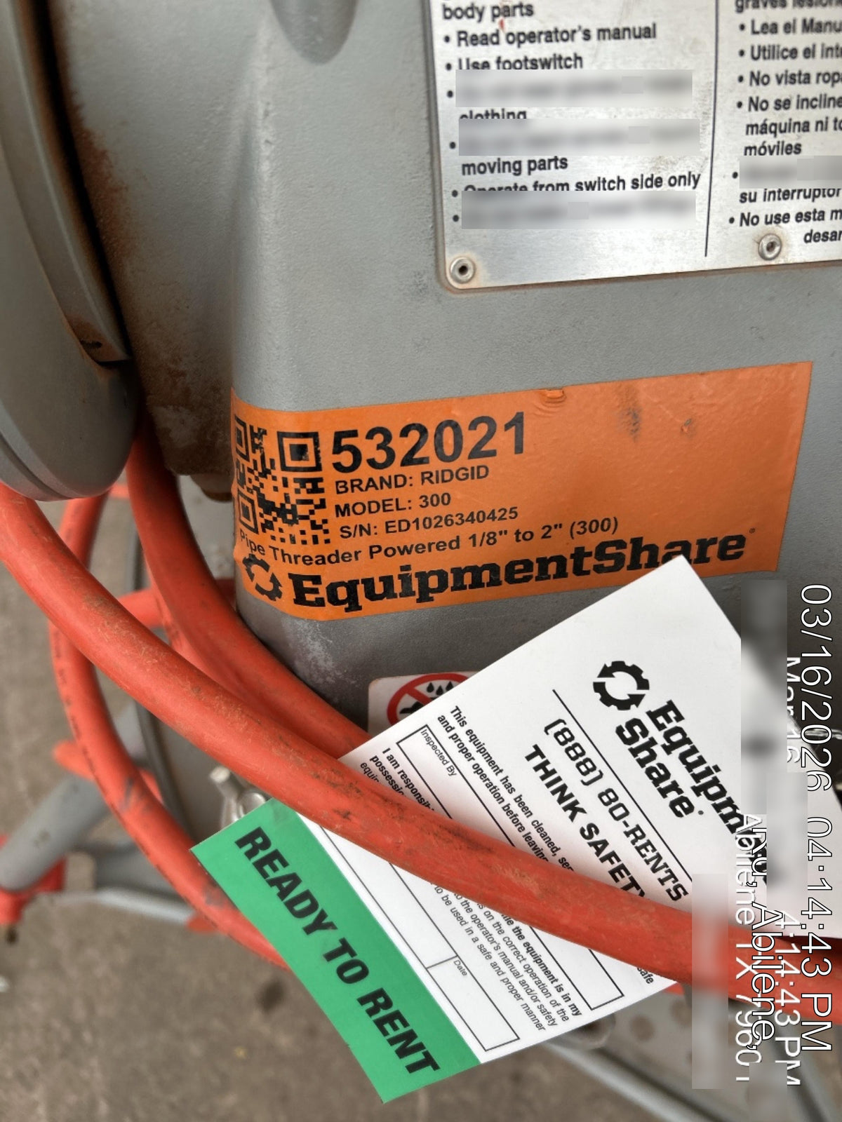 2025 RIDGID 300