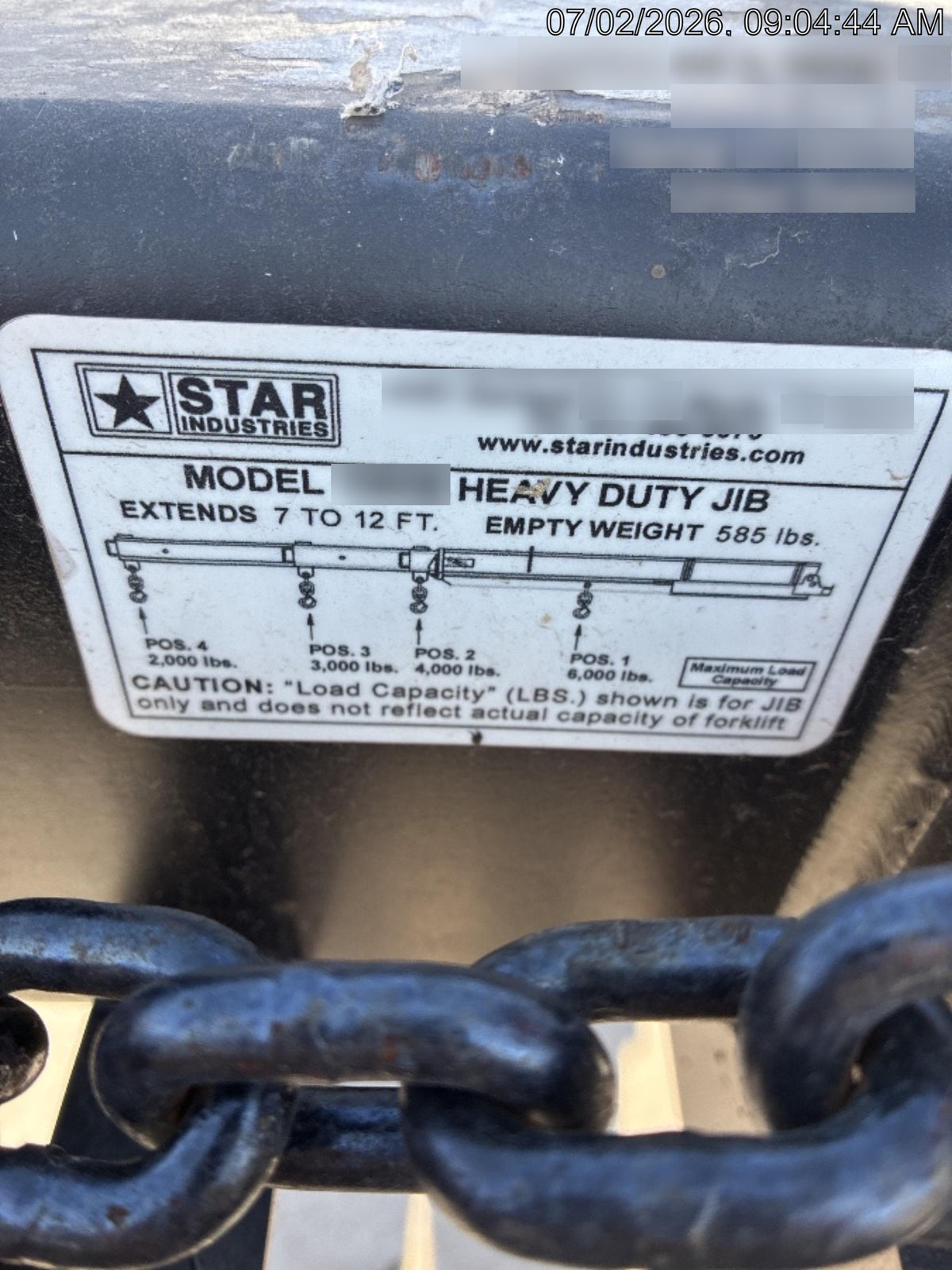 2025 STAR INDUSTRIES M1360B - Star JIB Boom
