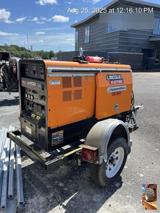 2022 Lincoln Electric LE400 Kubota V1505, Trlr, Cable Rack, Light Kit, ES Decals, T3