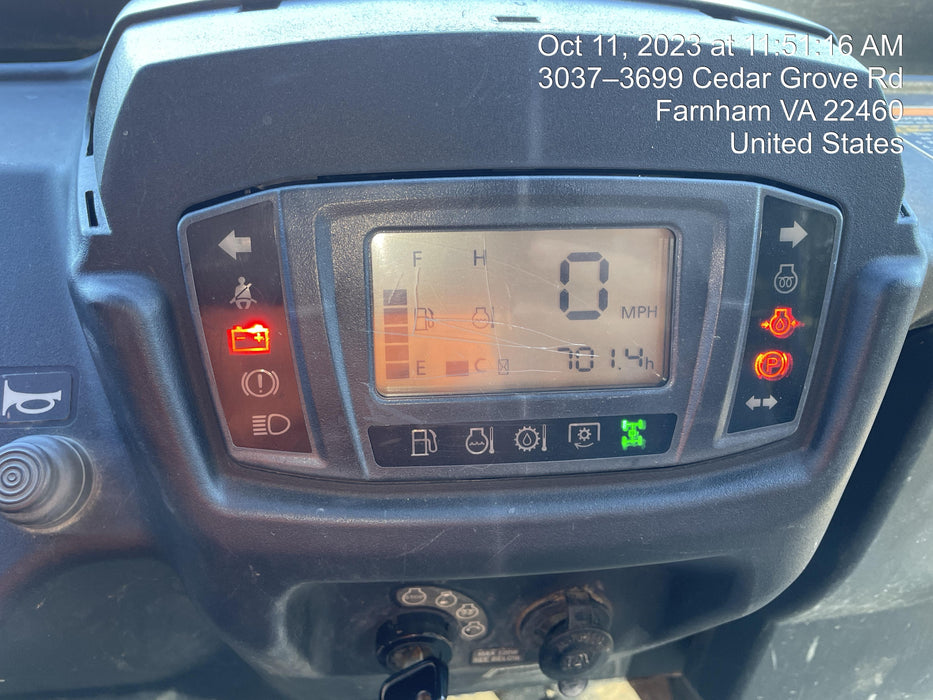 2021 Kubota RTV-X1140W-H Plastic Canopy, Windshield Acrylic Clear, LED Strobe Light, Wire Harness Kit, Back up Alarm