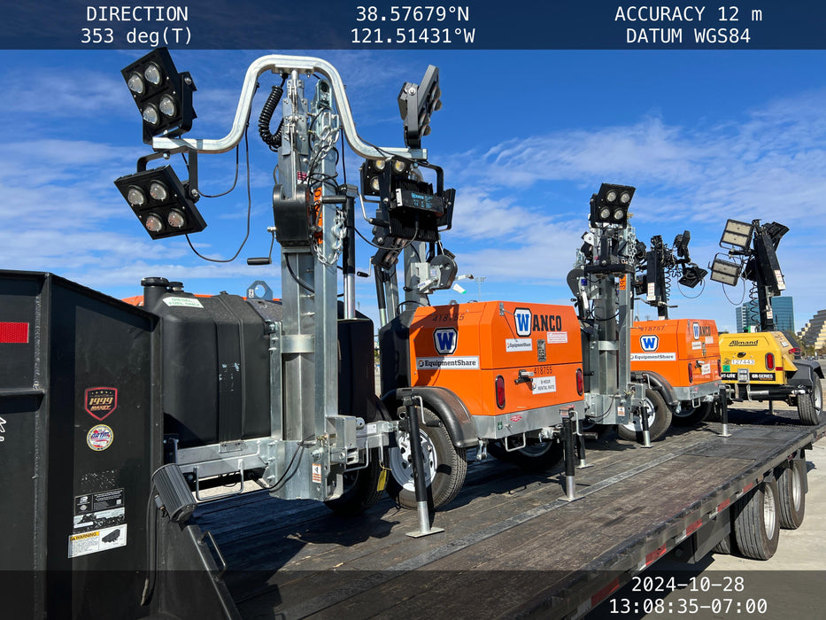 2024 Wanco WLTT-4MM4K Diesel, Deep Sea Controller, Shore Power Plug, Auto Start, (4) 350W LED Floodlights, 4kW Generator, 60 Gal Fuel Tank, 2" Ball, T3