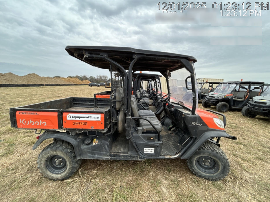 2022 Kubota RTV-X1140W-H Plastic Canopy, Windshield Acrylic Clear, LED Strobe Light, Wire Harness Kit, Back up Alarm