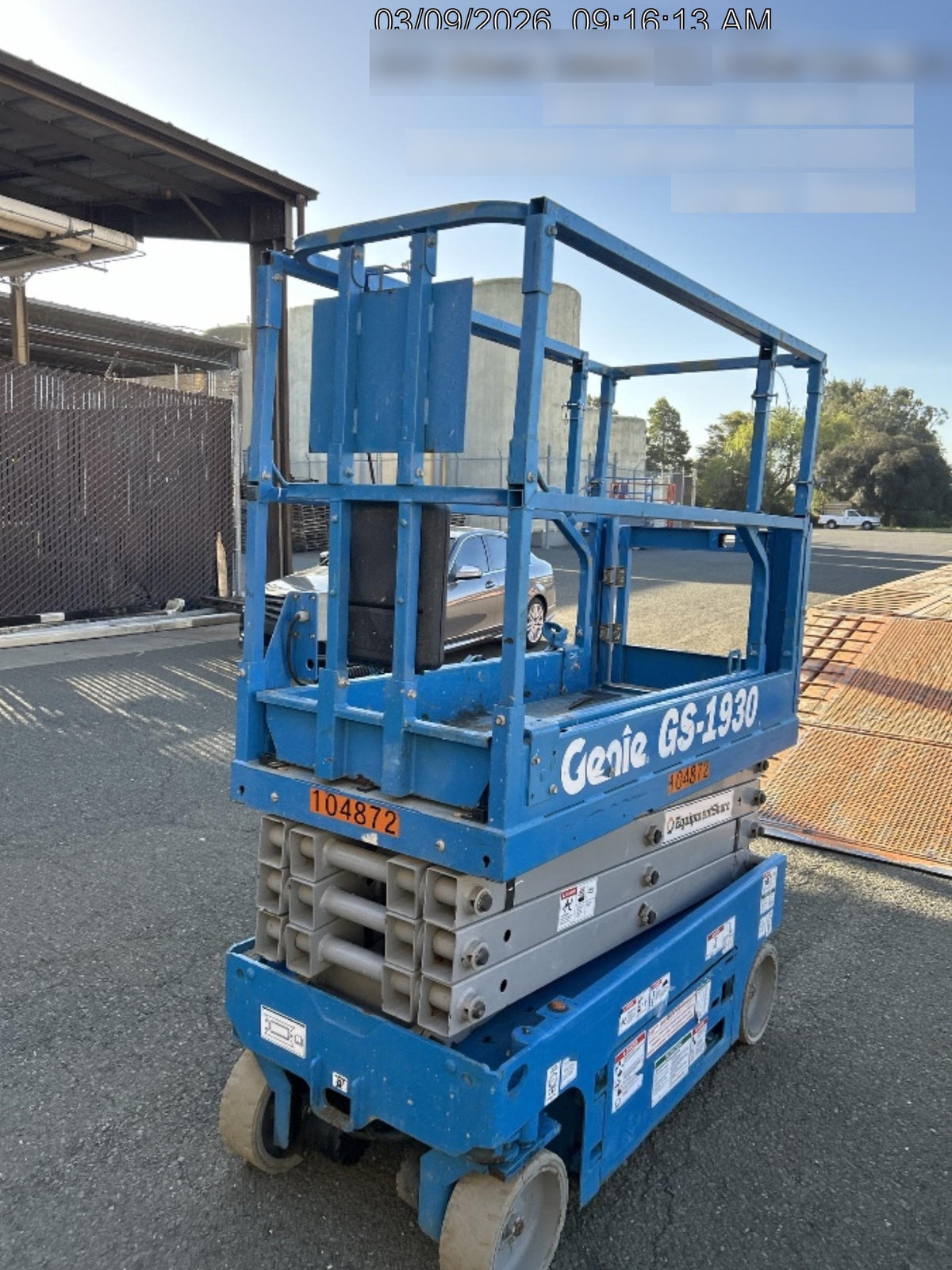 2020 Genie GS-1930 Solid Non Marking Tires, Beacon, Folding rails with half height swing gate, 800W Inverter