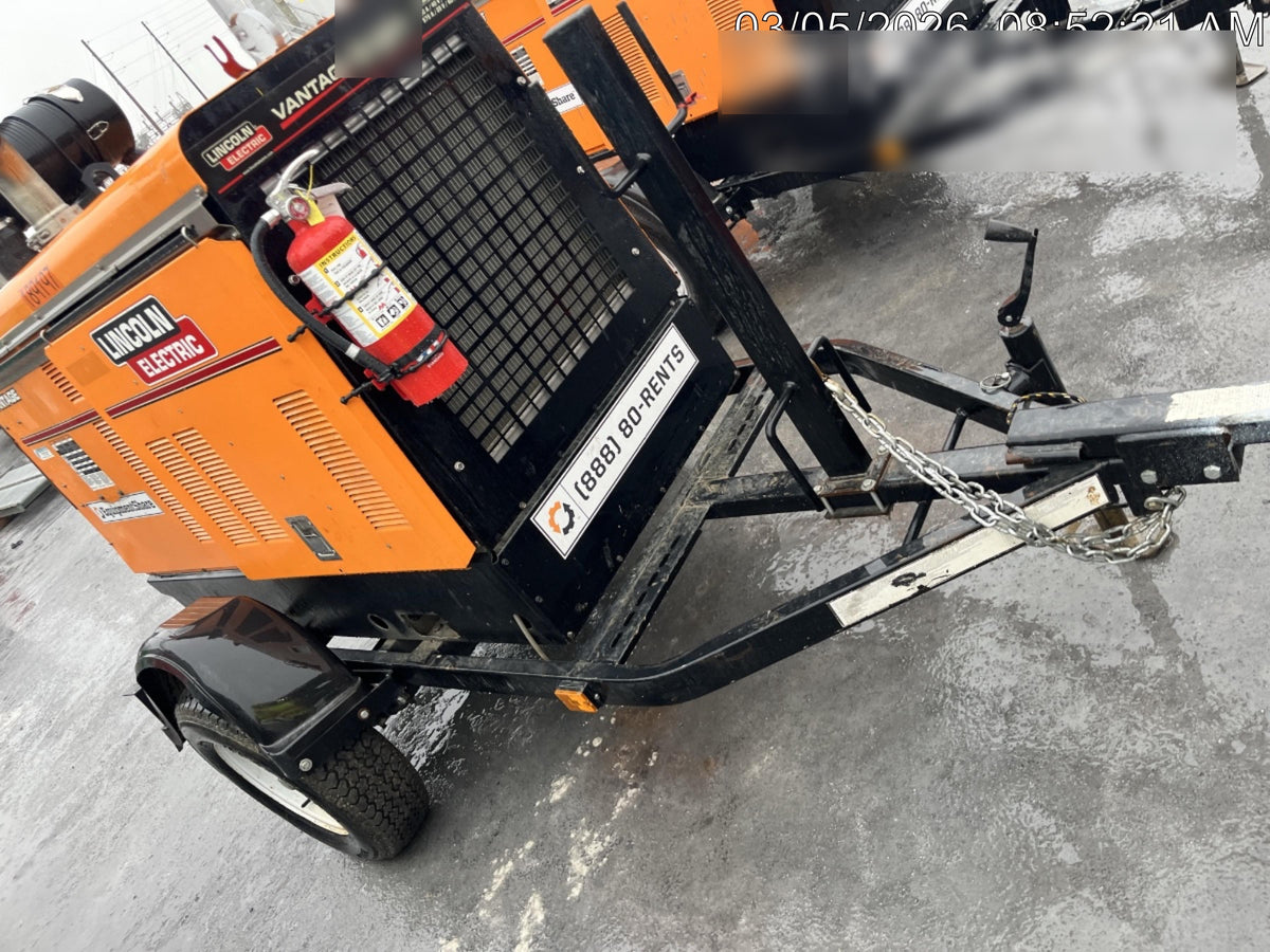 2021 Lincoln Electric Vantage 549X Ready Pak 3, ORANGE (includes trailer, cable rack, fender light kit)