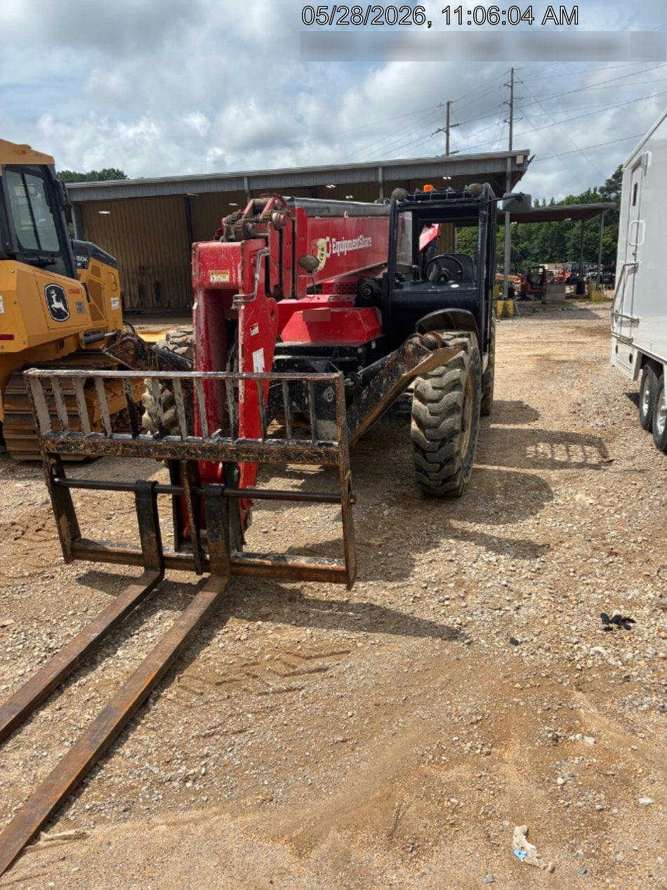 2019 Manitou MTA10055 Canopy, 120 HP, Solid Tires, Work Lights, Lift Hook, Auxiliary Hydraulics 66" Carriage and 60" Forks