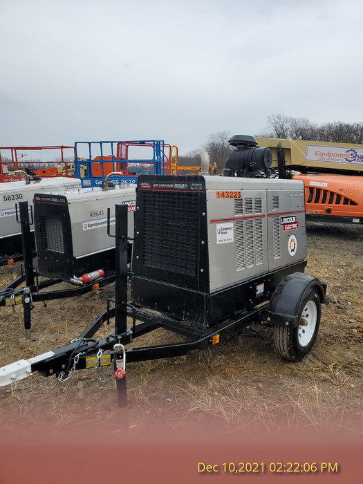 2021 Lincoln Electric Air Vantage 566 Air Vantage 566X Ready Pak 3 (includes trailer, cable rack, fender light kit); no telematics