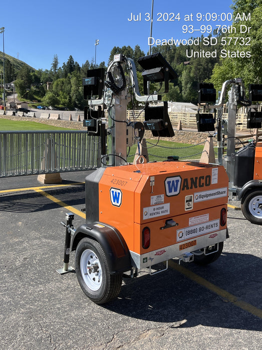2024 Wanco WLTT-4MM4K Diesel, Deep Sea Controller, Shore Power Plug, Auto Start, (4) 350W LED Floodlights, 4kW Generator, 60 Gal Fuel Tank, 2" Ball, T3
