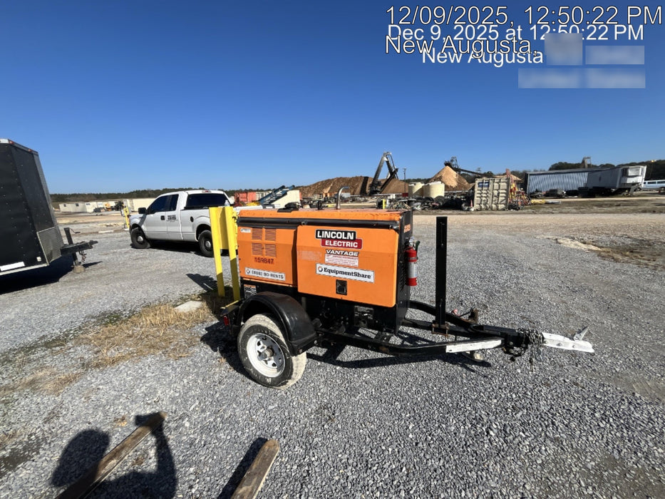 2021 Lincoln Electric Vantage 322 Vantage 322 Ready Pak 3 w/ Decals, ORANGE (includes trailer, cable rack, fender light kit) NO Telematics