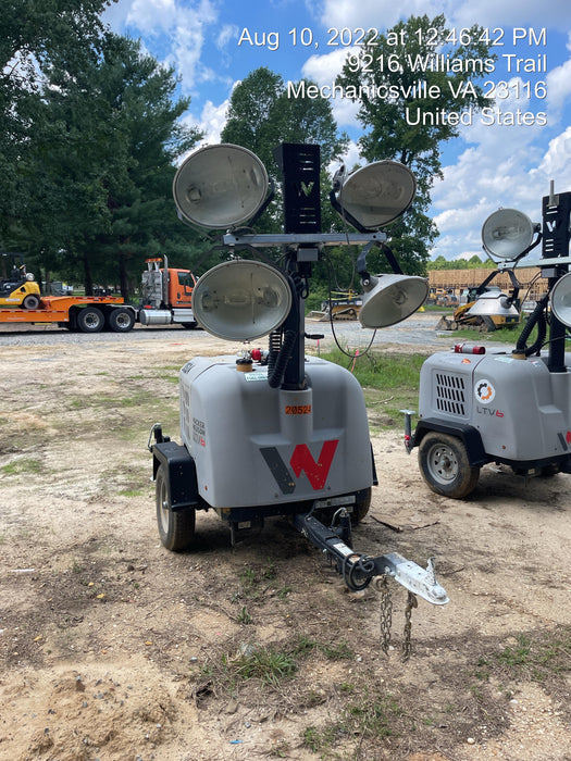 2018 Wacker Neuson LTV6L-MH Wacker Neuson LTV6L Mobile Light Tower w/Fuel Level Sensor Installed