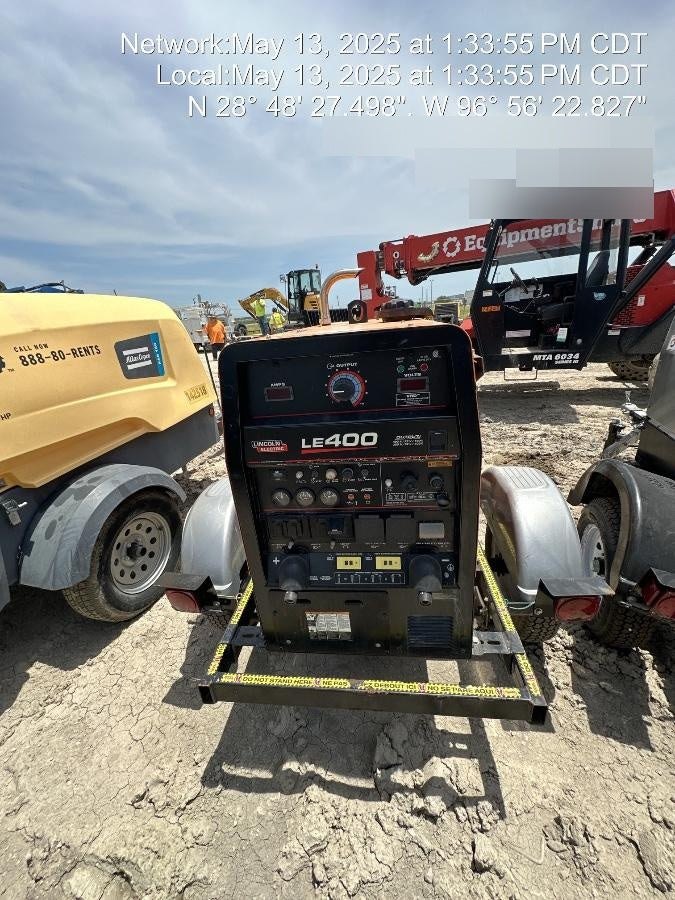 2022 Lincoln Electric LE400 Kubota V1505, Trlr, Cable Rack, Light Kit, ES Decals, T3