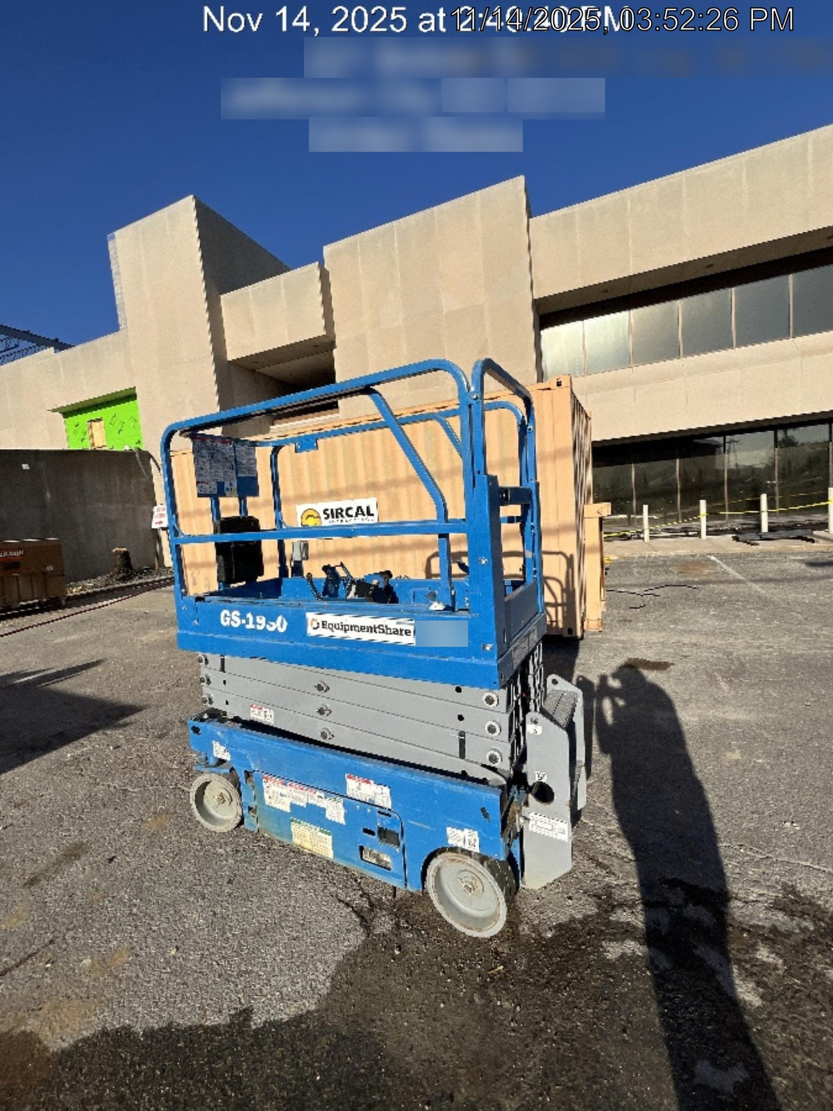 2020 Genie GS-1930 Solid Non Marking Tires, Beacon, Folding rails with half height swing gate