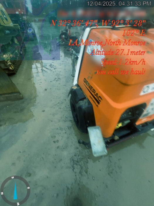 2023 Generac MLT2 Diesel, Flex Switch 120V Input, Powerzone Controller, (4) 320W LED Lights, 4kW Generator, 39.9 Gal Fuel Tank, 2" Ball, T3