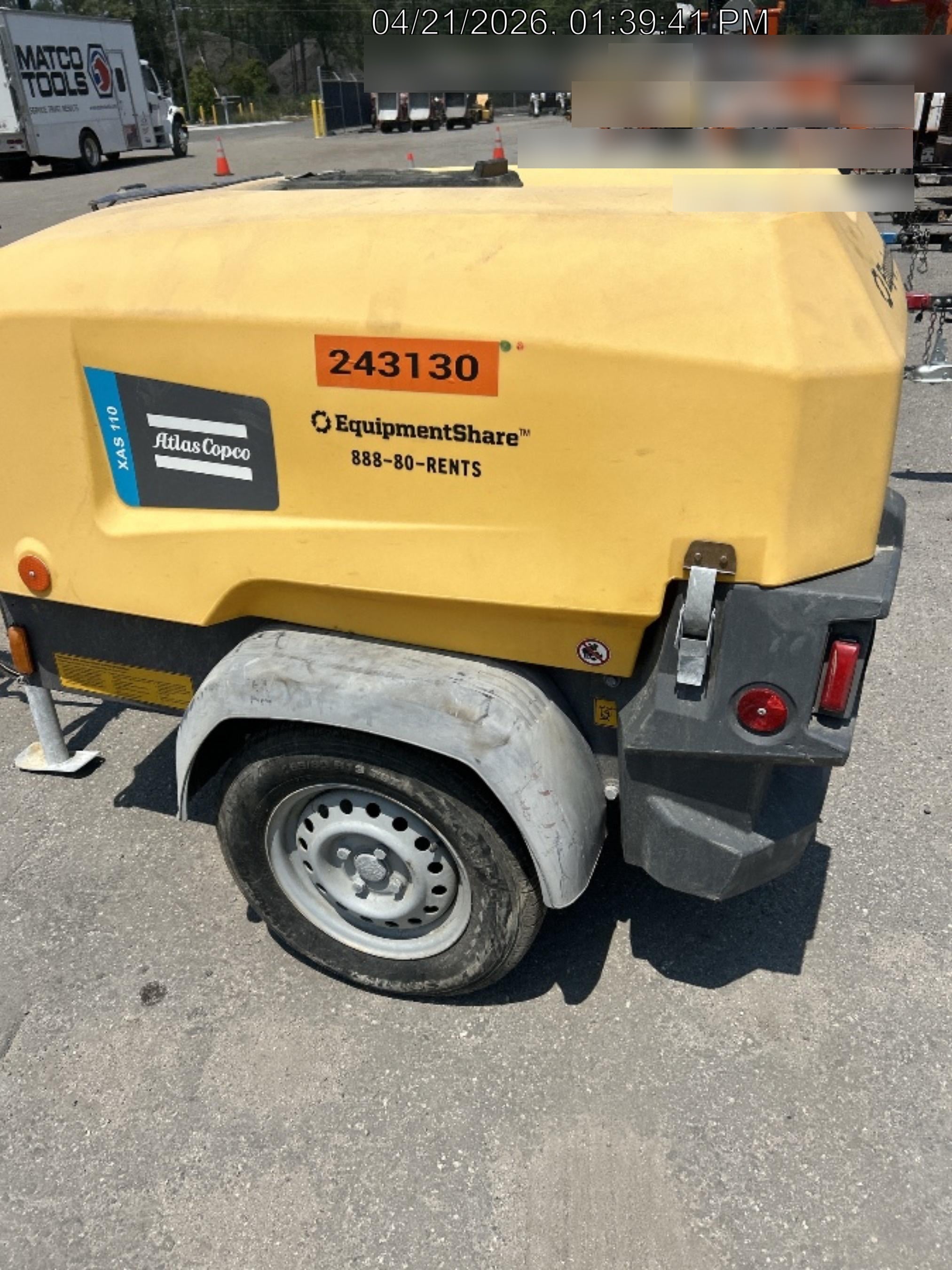 2022 ATLAS COPCO XAS 110
