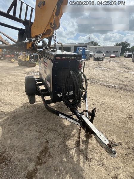 2019 Lincoln Electric Vantage 322 Welder Ready-Pak 3, Two wheel trailer, Fender and Light kit, Cable Rack