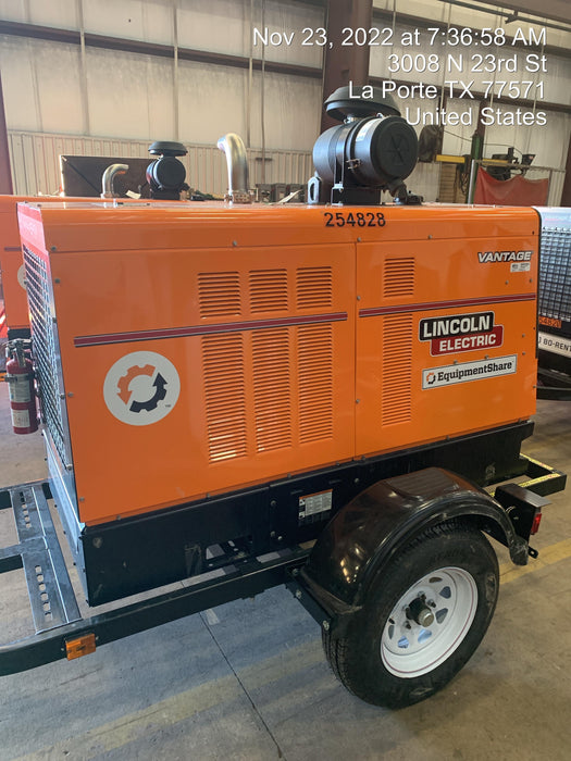 2022 Lincoln Electric Vantage 549X Crosslink Technology, Trailer Mounted, ES Decals, T3