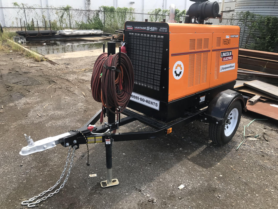 2021 Lincoln Electric Vantage 549X Ready Pak 3, ORANGE (includes trailer, cable rack, fender light kit)