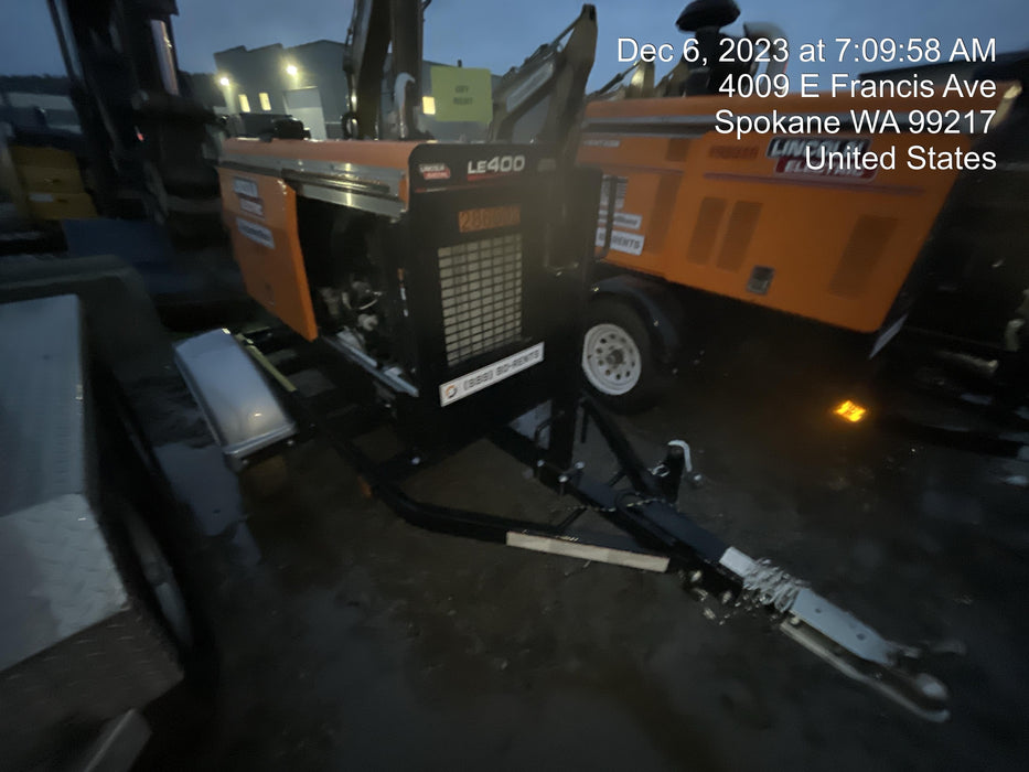 2022 Lincoln Electric LE400 Kubota V1505, Trlr, Cable Rack, Light Kit, ES Decals, T3