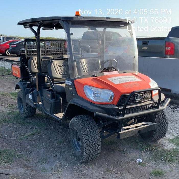 2020 Kubota RTV-X1140 4 Seat UTV, 4WD, Canopy, Standard Rental Spec