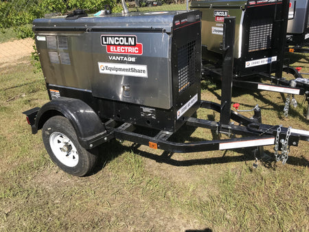 2019 Lincoln Electric Vantage 322 Ready-Pak 3, Two Wheel Trailer, Fender and Light Kit, Cable Rack